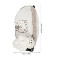 thumbnail image 4 of OUNONA White Plush Bear Waist Pouch, Soft Fuzzy Crossbody Bag for Travel, School, Daily Use, Accessories, 4 of 5