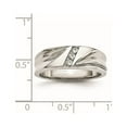 thumbnail image 7 of Stainless Steel Polished w/CZ 6.75mm Band, 7 of 7