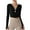 Black, variant on GigrtiJin Cutout Long Sleeve Shirt for Women Backless Elastic Yoga Sports Tshirt Bodycon Crop Shirt Fashion Slim Tee Top