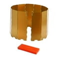 thumbnail image 1 of Almencla Pare-Vent Pliable Compact Protection contre le Vent pour Barbecue Randonnée Or, 1 of 8