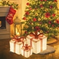 thumbnail image 6 of Fufafayo under $5 Christmas Lighted Gift Boxes, Christmas Decorations Indoor 8 Modes Set of 3 Battery Powered Light Up Present Boxes Christmas Decor for Holiday Party Xmas, 6 of 7