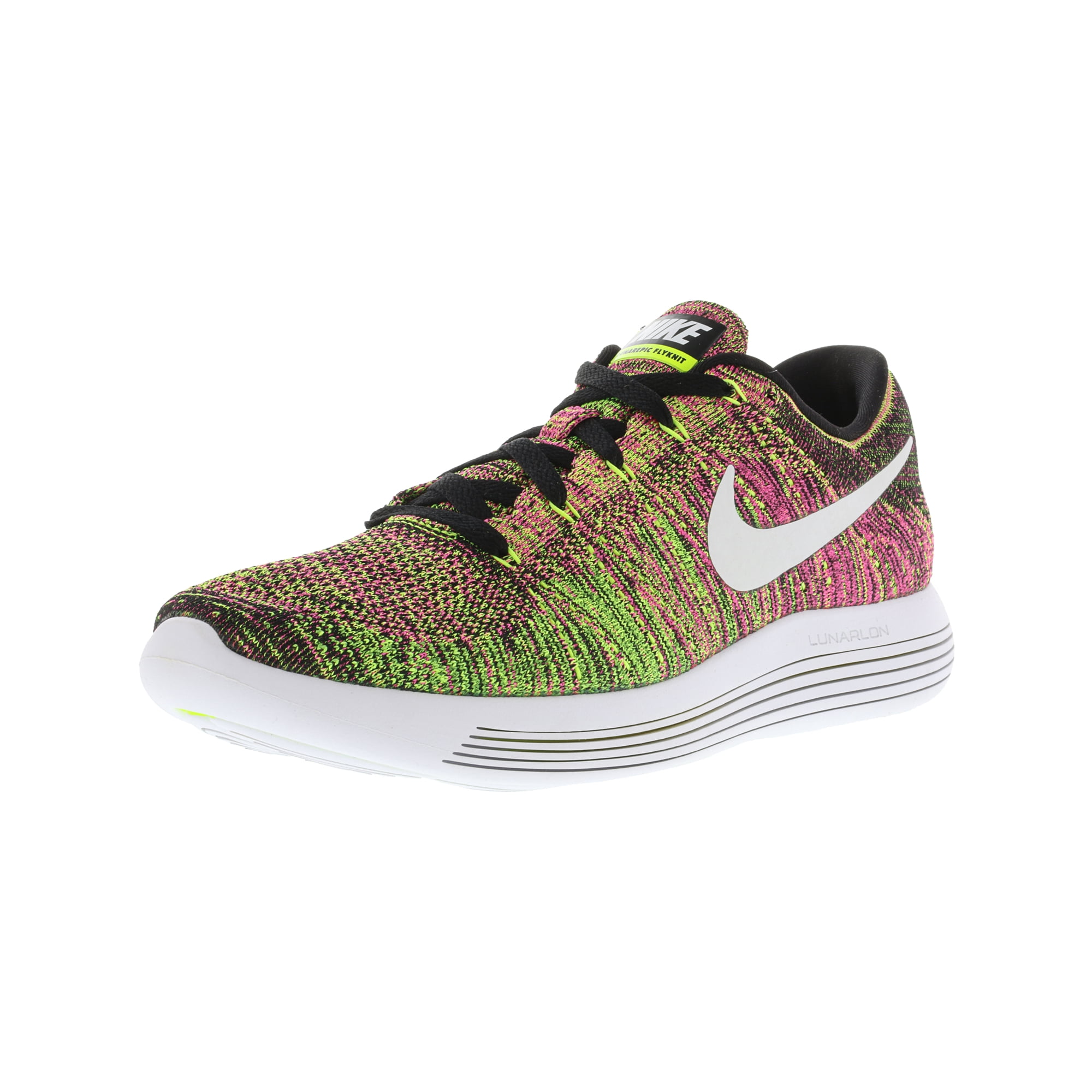 Nike Men s Lunarepic Low Flyknit Oc Multi Color Ankle High Running Shoe 12M Walmart