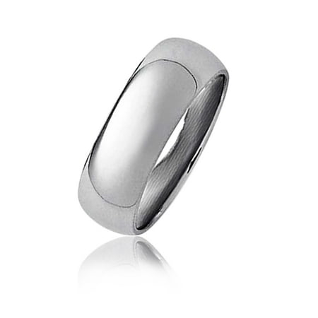 Bling Jewelry Stainless Steel Mens Wedding Band Ring 8mm 