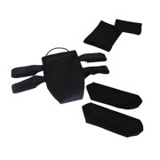 Senior Mobility Crutch Under Arm Covers, Padded Hand Grips and Pouch Bag Set