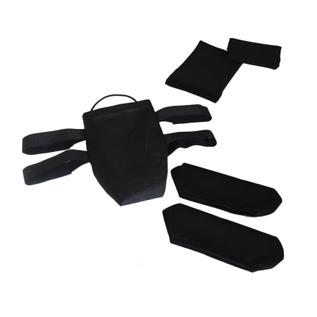 Senior Mobility Crutch Under Arm Covers, Padded Hand Grips and Pouch Bag Set