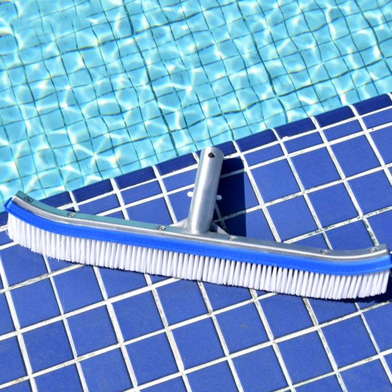 Swimming Pool Brush 18" Polished Nylon Bristles Pool Brush Head