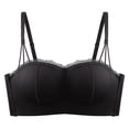 thumbnail image 2 of HVOBTTY Women's Bra Solid Color Wireless Front Closure Gathered Breathable Soft Everyday Daily Wear, S, 2 of 4