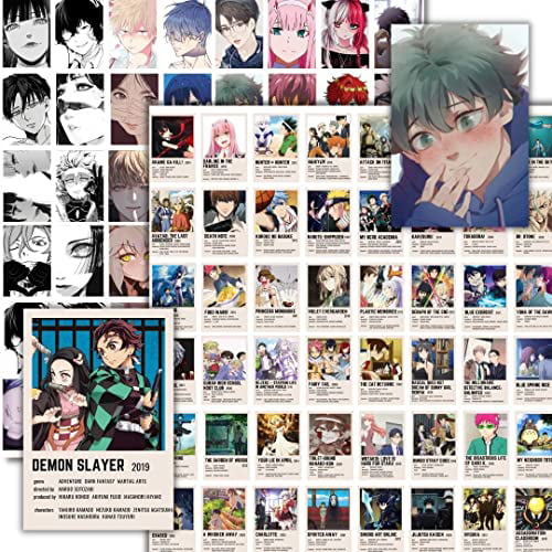 Anime Posters, Cute Anime Stuff for Teen Girls Bedroom, Manga Panel Wall  Collage Kit Anime Room Decor Aesthetic Naruto Demon Slayer Jujutsu Kaisen  One Piece Death Note MHA 100pcs 