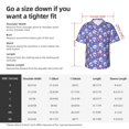 thumbnail image 4 of Fotbe flower Skull cartoon Hawaiian Shirt for Men Unisex Summer Beach Casual Short Sleeve Cotton Linen Button Down Shirts-Large, 4 of 5