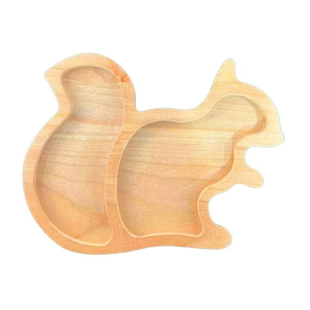 

Rustic Wooden Sensory Tray Elegant Board Platter Decor for Bread Fruit Appetizer Snacks Nuts Counter Decorative Squirrel