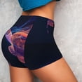 thumbnail image 2 of Sikiie Abstract Line Turtle Print Workout Shorts Women Scrunch Butt Gym Shorts Seamless High Waist Tummy Control Yoga Biker Athletic Shorts, 2 of 5