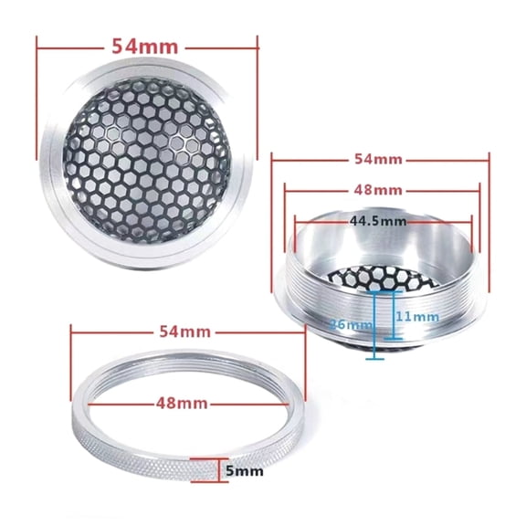 Solid Car Speaker Grill Cover for Car Sounds Refitting Speaker Decors Circles