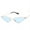 Gold frame blue film, variant on Adults Cat Eye Sunglasses Vintage Metal Frame Triangle Ocean Piece Design AC Lenses Full Frame Non Polarized Fashion