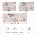 thumbnail image 2 of Yayeee Pillowcase King Size Set of 2 Satin Wrinkle Resistant Pillow Case, Purple Watercolor Seashells, 2 of 7