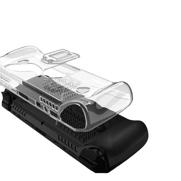 Protective Case Cover Compatible for ROG ALLY X, TPU Gaming Console Shell Dust-proof Protection Cover Sleeve with Stand Handheld Game Host Transparent Storage Box (Case Only)