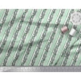 thumbnail image 3 of Soimoi Poly Georgette Fabric Stripe,Leaves & Floral Block Print Sewing Fabric Yard 52 Inch Wide, 3 of 3