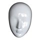 thumbnail image 4 of Máscara facial DIY blanca en blanco para pintar, ideal para fiestas de baile, disfraces y cosplay. Ojos cerrados, 4 of 8