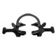 thumbnail image 2 of Black Dental Cheek Retractor C Shape Mouth Opener Professional Mouth Opener Retractors S, 2 of 4