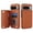 Brown, variant on Kryonix for Google Pixel 10 Pro XL Case Leather Wallet with Card Holder, RFID Blocking PU Leather Flip Cover Kickstand Magnetic Closure Shockproof Heavy Duty Protective Case