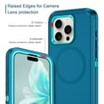 thumbnail image 3 of I-HONVA For iPhone 15 Pro Case Compatible with MagSafe,3-Layer Military Grade Drop Protection Anti-Slip Rugged Shockproof Dustproof Protection6.1 inch Phone Case,Turquoise, 3 of 7