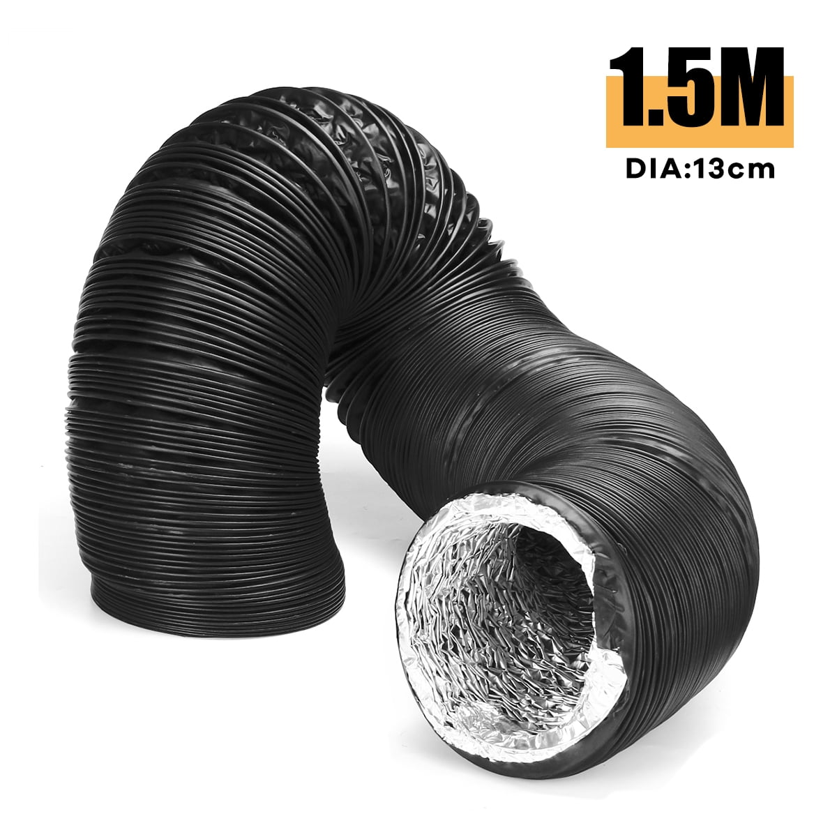 Flexible Hose Pipe PVC 150 mm 5 Meter 500 cm for air Conditioner Cooker Hood Tumble Dryer 