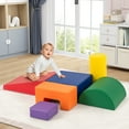thumbnail image 4 of Gymax 6 PCS Kids Climber Play Set Indoor Foam Climb & Crawl Activity Blocks w/ Cover, 4 of 10