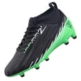 thumbnail image 1 of Botines de fútbol Vizari Tesoro Junior FG para niños y niñas, color negro y verde, 1 of 7