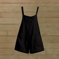 thumbnail image 7 of Womens Rompers Plus Size Fashion Crew Neck Double Shoulder Shorts Jumpsuits with Pockets Summer Baggy Overalls, 7 of 7