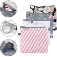 thumbnail image 3 of 4pcs Sanitary Napkins Bag Menstrual Cup Pouch Tampons Collect Bags Nursing Pad Holder Washable For Women And Girls, 3 of 5