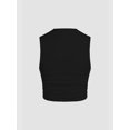 thumbnail image 3 of Solid Ruched-Detail Blouse, 3 of 6