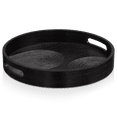 thumbnail image 1 of Bouclair Black Engraved Tray, 1 of 4