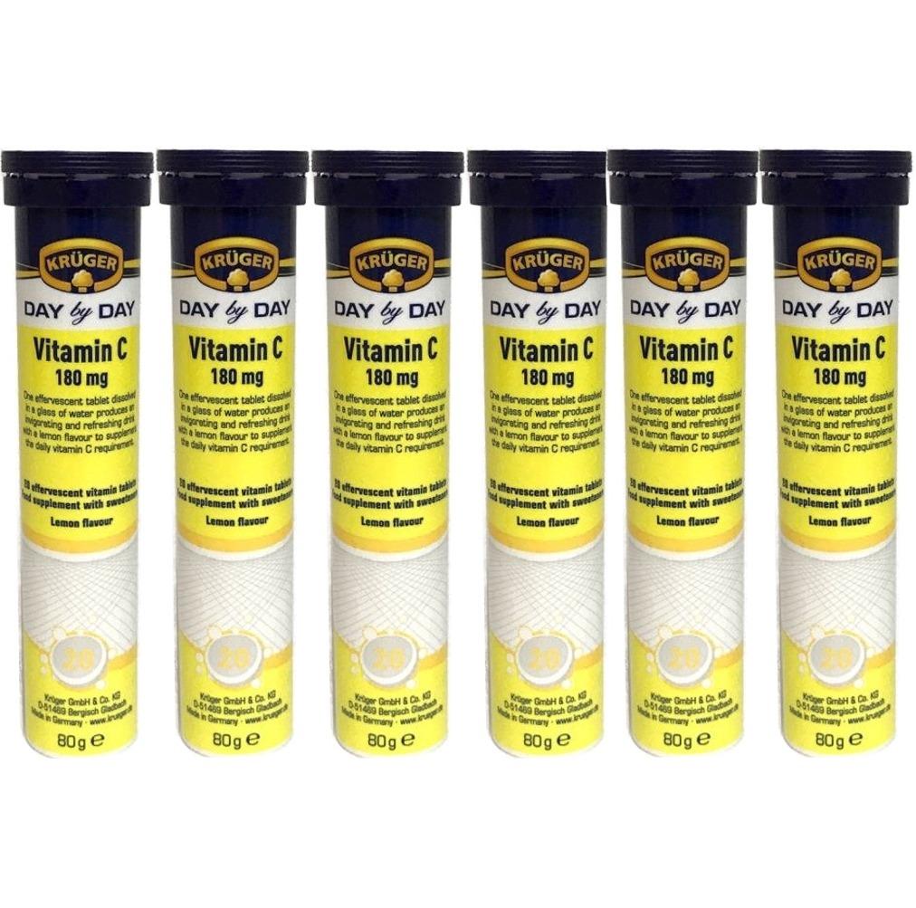 Kruger Vitamin C Effervescent Tablets PACK OF 6