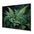 thumbnail image 2 of Designart "Dynamic Ferns Green and Black Contrast III" Floral Metal Wall Art Prints, 2 of 5