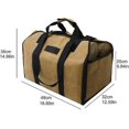 thumbnail image 2 of KAIYANG Bolsa de transporte de leña resistente para chimenea con asas y correa de seguridad para leña de camping en interiores, 2 of 5