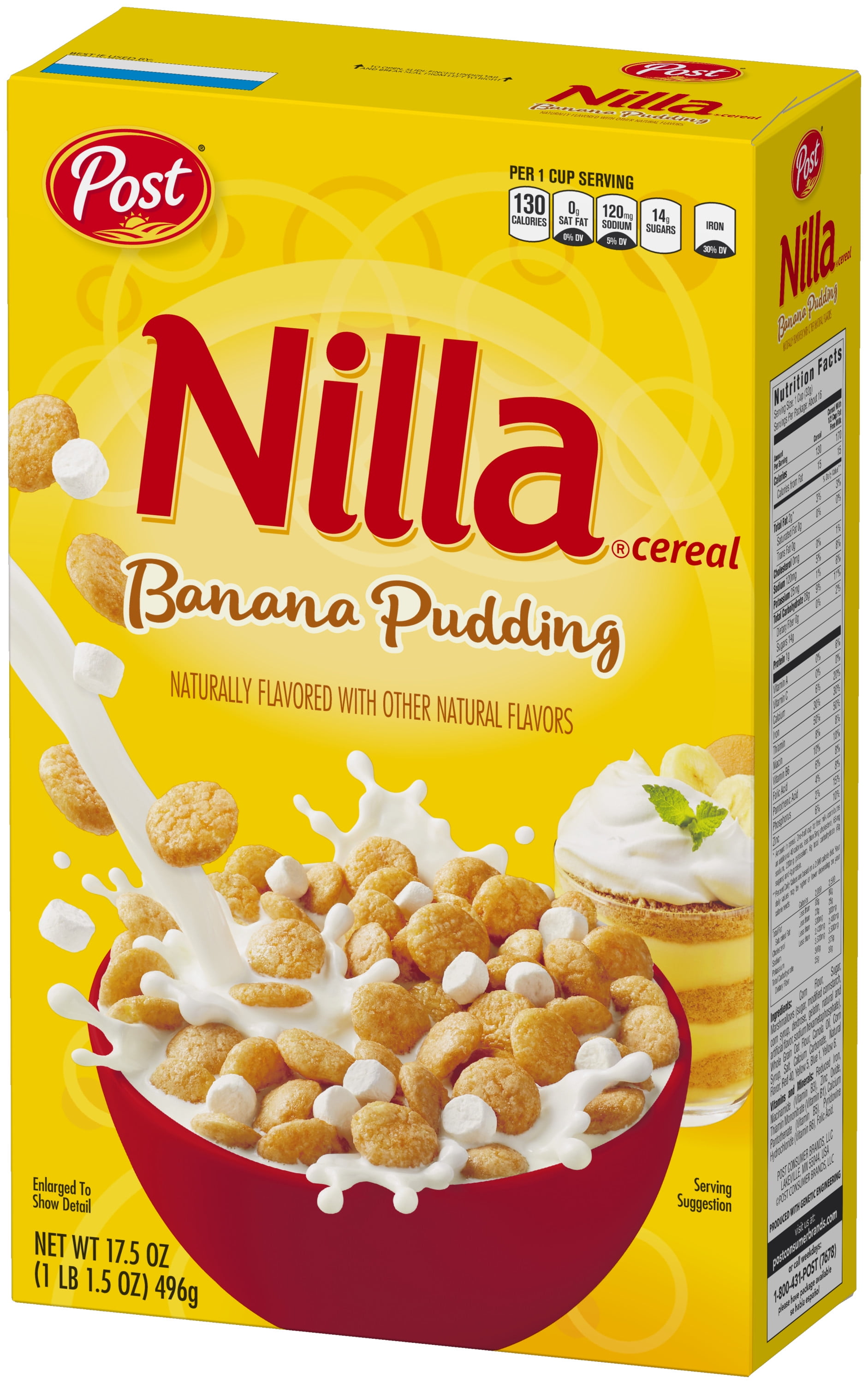 ナルナ プレミアム 30g Nilla - Brandclub - Post, Nilla Wafer Breakfast Cereal, Banana