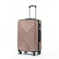 thumbnail image 4 of Resenkos Portable Lightweight Luggages,Three Piece Hard Shell Soft Edge Luggage With Rotating Wheels, 3-Piece Suitcase Set 20/24/28 Inch, 4 of 8