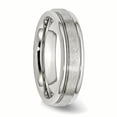 thumbnail image 4 of Primal Steel Stainless Steel with Satin Center 6mm Grooved Edge Band, 4 of 10