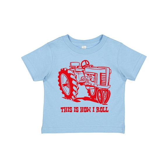 Inktastic This is How I Roll Tractor Red Boys or Girls Toddler T-Shirt