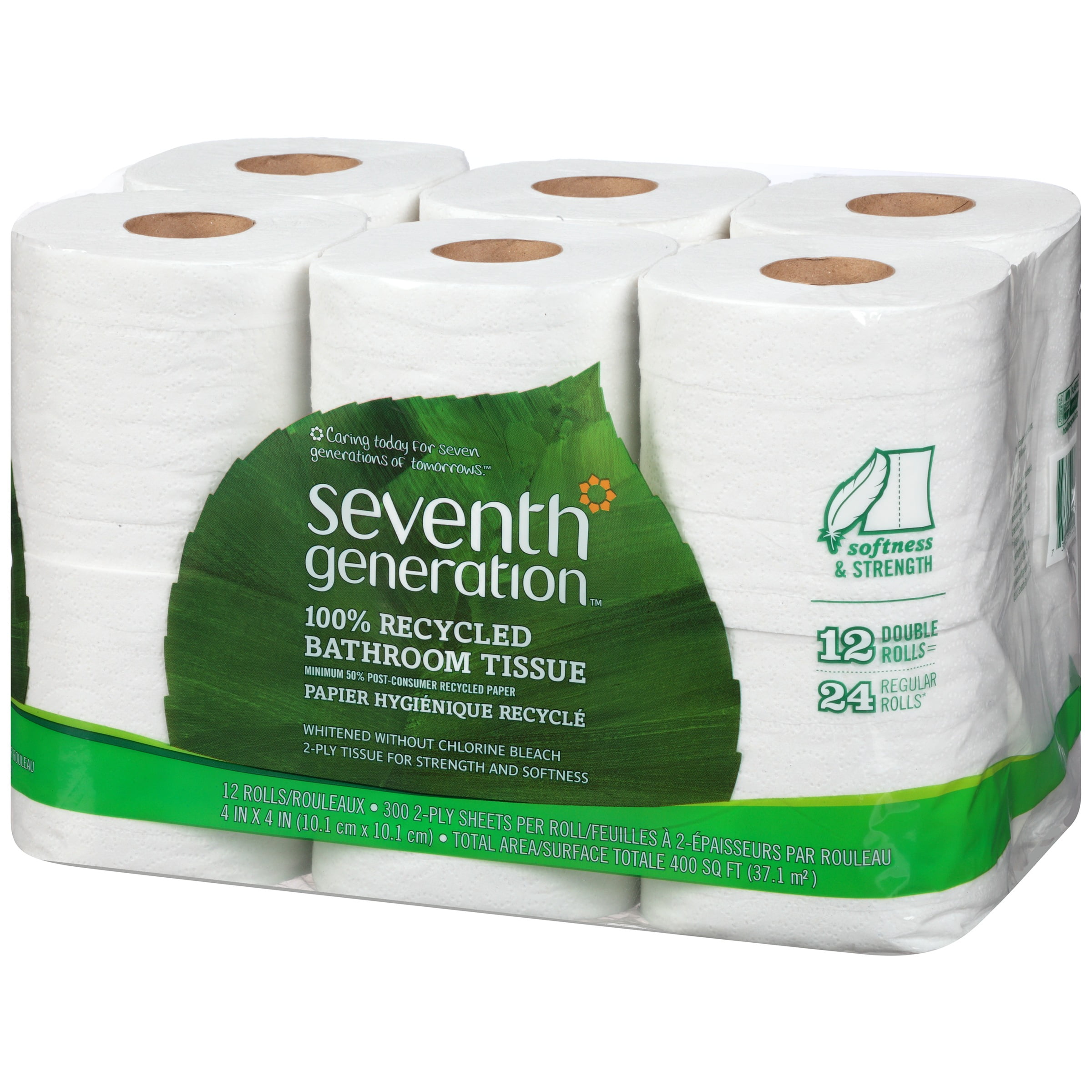 seventh generation 100% recycled bathroom tissue, 2-ply, white seventh generation 100% recycled bathroom tissue, 2-ply, white