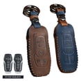 thumbnail image 5 of Leather Car Key Case Cover Bag For Ford For Mustang For Fusion For MKX 5 Buttons, 5 of 11