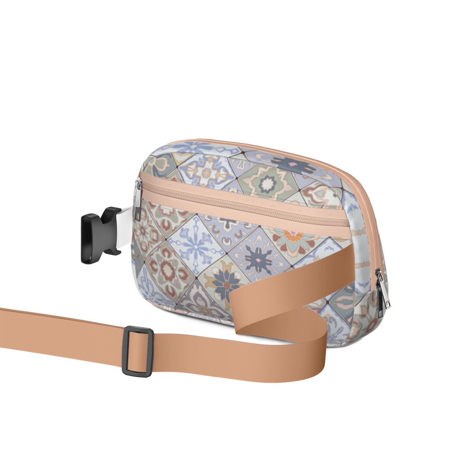 Waist Packs Bag Bohemian Tribal Fashion Belt Bag Small Cross Body Bags for Women Casual Waist Packs with Adjustable Strap Waterproof Belt Bag for Workout Running Travelling