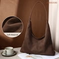 thumbnail image 5 of JASGOOD Vintage Suede Hobo Bag for Women Soft Oversized Shoulder Purse, Casual Daily Handbag, 5 of 8