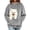 Gray, variant on Women’s Pet Carrier Hoodie, Oversized Kangaroo Pocket Sweatshirt for Small Dogs and Cats, Soft Long Sleeve Animal Holder Pullover Top Gray M