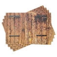thumbnail image 1 of Ambesonne Antique Place Mats Set of 4, Timber Planks in Pale Tones, Standard Size, Cream, 1 of 6