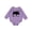 Lavender, variant on Buffalo Cute Animal Western Baby Fleece Bodysuit