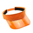 thumbnail image 2 of Visor Cap for Women Wide Brim Sun Protection Hat Adjustable Visor Cap (Orange One Size), 2 of 9