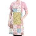 thumbnail image 5 of Pioneer Flower Floral Print Pattern Apron for Women and Men, Cotton Linen Waterproof with Pockets, Adjustable, 33x27 Inch for Kitchen, Gardening, BBQ, Salon, 5 of 6