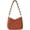 Orange, variant on Straw Woven Shoulder Bag for Women Summer Beach Vacation Handbag Cute Aesthetic Handmade Straw Clutch Purse