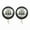 Chrome fog light, variant on Pair 4.5 4 1/2 inch Motorcycle 4.5 inch Fog light Passing Auxiliary Light for Harley Classic FLHR Road King Foglamp Accessories