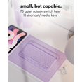 thumbnail image 4 of Macally Small Wireless Bluetooth Keyboard for iPad mini/Air/Pro, iPhone, Tablet, and Phone - 78 Key iPad Keyboard with Built-in Stand - Universal Com, 4 of 7